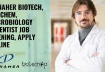 Danaher Biotech, Biochem, Microbiology Scientist Job Opening, Apply Online Danaher Biotech Biochem