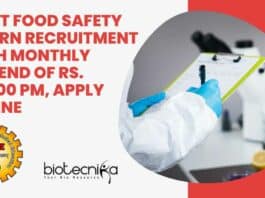 Govt Food Safety Intern