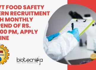 Govt Food Safety Intern
