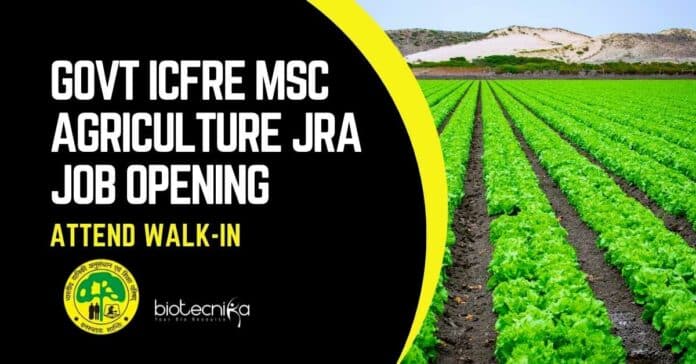 Govt ICFRE JRA Job