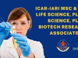 IARI PhD Plant Biotech