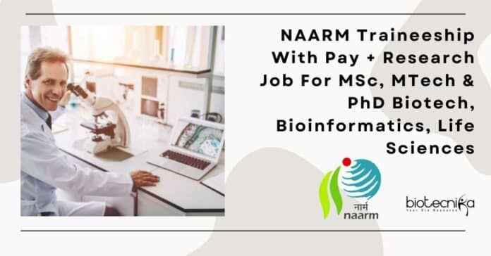 ICAR-NAARM Traineeship With Pay