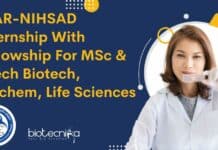 ICAR-NIHSAD Internship With Fellowship For MSc & BTech Biotech, Biochem, Life Sciences ICAR-NIHSAD Internship