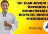10+ ICAR-NIVEDI Job Openings For Bioinformatics, Biotech, Biochem, Microbiology ICAR-NIVEDI Jobs 2022