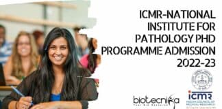 ICMR-NIP PhD Programme Admission 2022-23