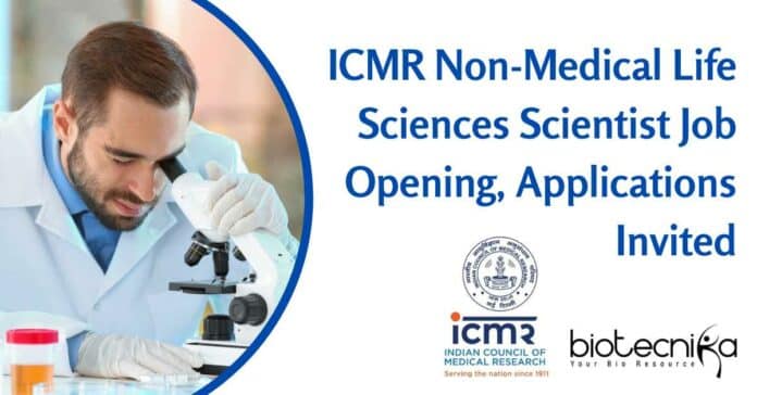 ICMR Non-Medical Job Opening