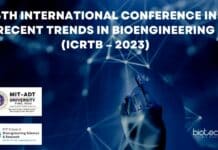 6th International Conference in Recent Trends in Bioengineering (ICRTB – 2023) ICRTB 2023