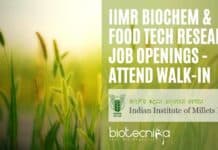 IIMR Biochem & Food Tech Research Job Openings – Attend Walk-In IIMR Jobs For Biochem