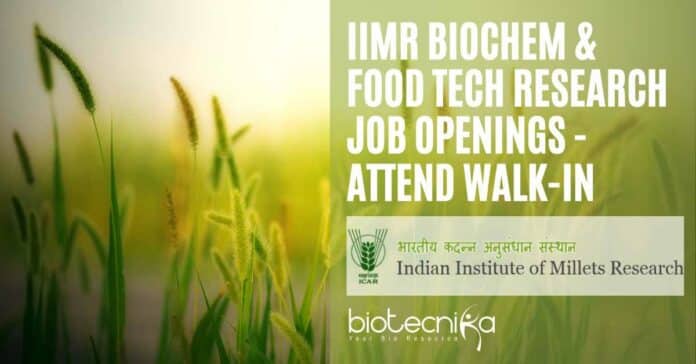 IIMR Jobs For Biochem