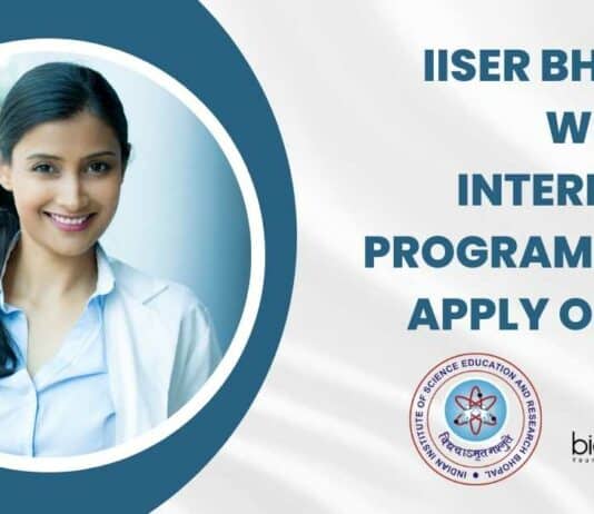 IISER Bhopal Winter Internship Program