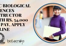 IISc Biological Sciences Instructor