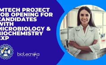 IMTECH Project Job Opening For Candidates With Microbiology & Biochemistry Exp IMTECH Agricultural Sciences Post