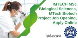 IMTECH MSc Biological Sciences