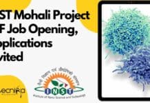INST Mohali Project JRF Job Opening, Applications Invited INST Mohali Project