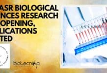 JNCASR Biological Sciences Research Job Opening, Applications Invited JNCASR Biological Sciences Research