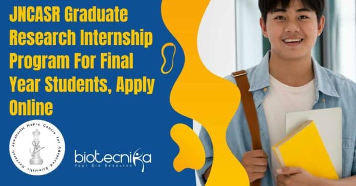 JNCASR Graduate Research Internship