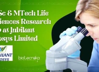 Jubilant Biosys Research Vacancy