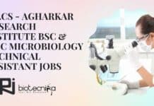 MACS – Agharkar Research Institute BSc & MSc Microbiology Technical Assistant Jobs MACS Pune Job Openings