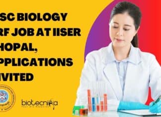 MSc Biology SRF Job