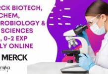 Merck Biotech, Biochem, Microbiology & Life Sciences Job, 0-2 Exp Apply Online Merck Biotech