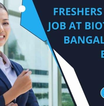 Freshers BDE Job Biotecnika Jan 2023