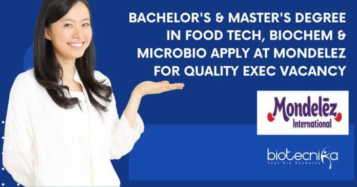 Mondelez Quality Executive Job