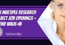 NABI Multiple Research Project Job Openings – Attend Walk-In NABI Multiple Research Project Job