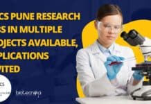 NCCS Pune Research Jobs In Multiple Projects Available, Applications Invited NCCS Pune Research Jobs