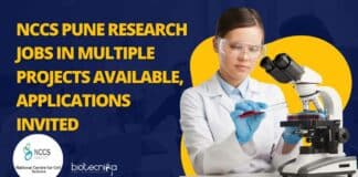 NCCS Pune Research Jobs