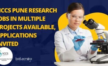 NCCS Pune Research Jobs