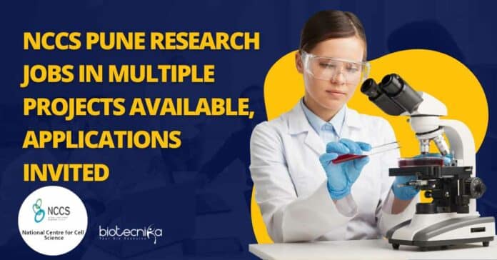 NCCS Pune Research Jobs