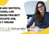 NIAB MSc Biotech, Biochem, Life Sciences Project Associate Job, Apply Online NIAB Job Opening 2022