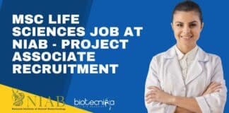 NIAB MSc Job Opening