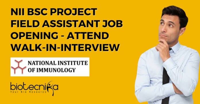 NII BSc Project Field Assistant