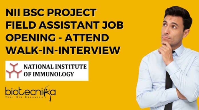 NII BSc Project Field Assistant