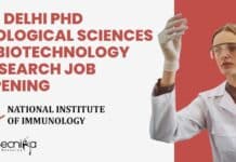 NII Delhi PhD Biological Sciences & Biotechnology Research Job Opening NII Delhi PhD Job Opening