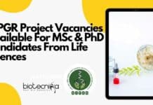 NIPGR Project Vacancies Available For MSc & PhD Candidates From Life Sciences NIPGR Project 2022 Vacancies