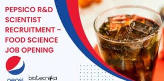 Pepsico R&D Scientist Recruitment