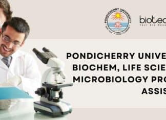 Pondicherry University Project Recruitment