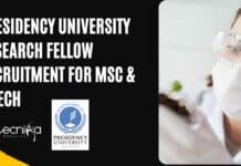 Presidency University Research Fellow Recruitment For MSc & MTech Presidency University Research Fellow