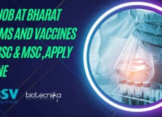 R&D Job at Bharat Serums