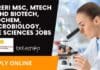 SPRERI MSc, MTech & PhD Biotech, Biochem, Microbiology, Life Sciences Jobs SPRERI Jobs