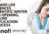 Sanofi Life Sciences Scientific Writer Job Opening, Online Application Process Sanofi Life Sciences Scientific Writer