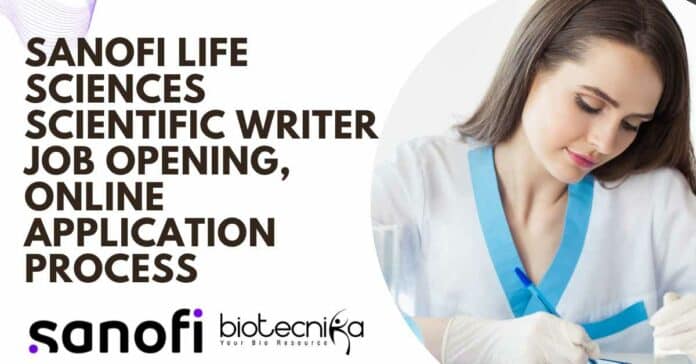 Sanofi Life Sciences Scientific Writer