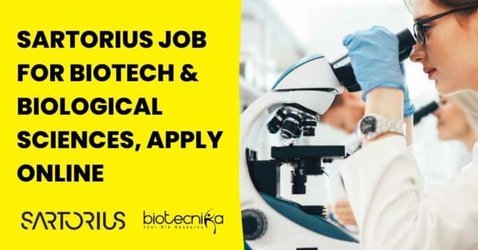 Sartorius Job For Biotech