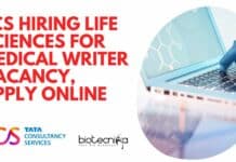 TCS Hiring Life Sciences For Medical Writer Vacancy, Apply Online TCS Medical Writer Vacancy