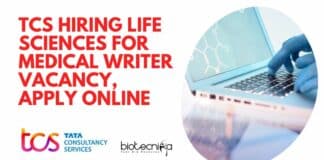 TCS Medical Writer Vacancy
