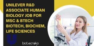 Unilever R&D Associate Human Biology