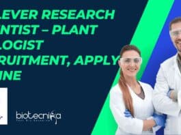 Unilever Research Scientist Plant