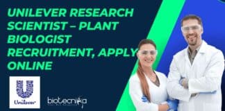 Unilever Research Scientist Plant